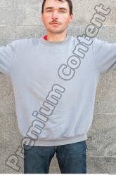 Upper Body Man Casual Sweater Average Street photo references